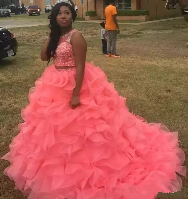  Quinceanera 巹  Ʈ 16 巹 2022     Organza  ȸ  ǫ  Ƽ 巹